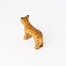 Bumbleberry Toys Wooden Animals "Charlie Cheetah" Wooden Animal Toy (Handmade in Canada)