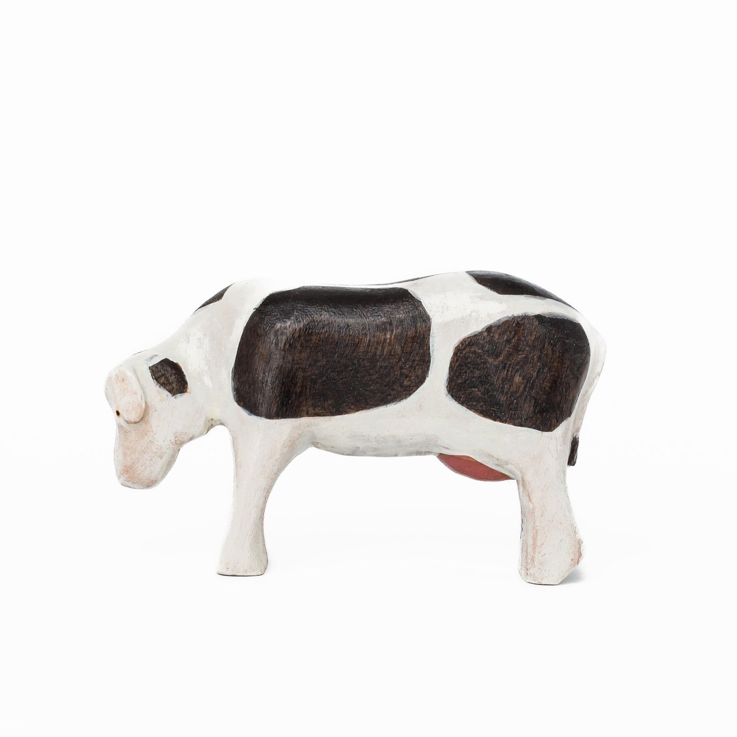 Bumbleberry Toys Wooden Animals "Clover Cow" Wooden Animal Toy (Handmade in Canada)