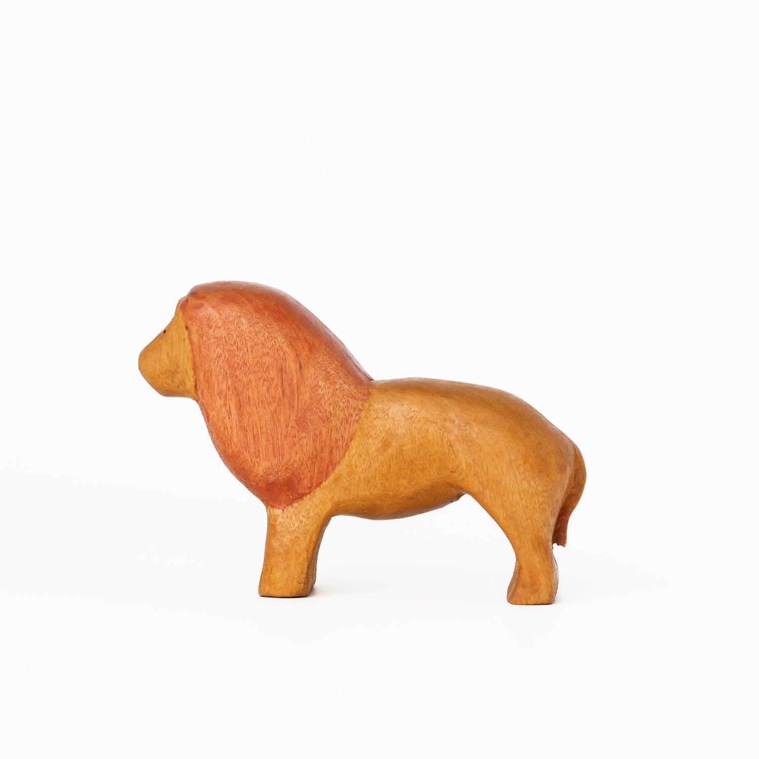 Bumbleberry Toys Wooden Animals "Leonidas Lion" Wooden Animal Toy (Handmade in Canada)