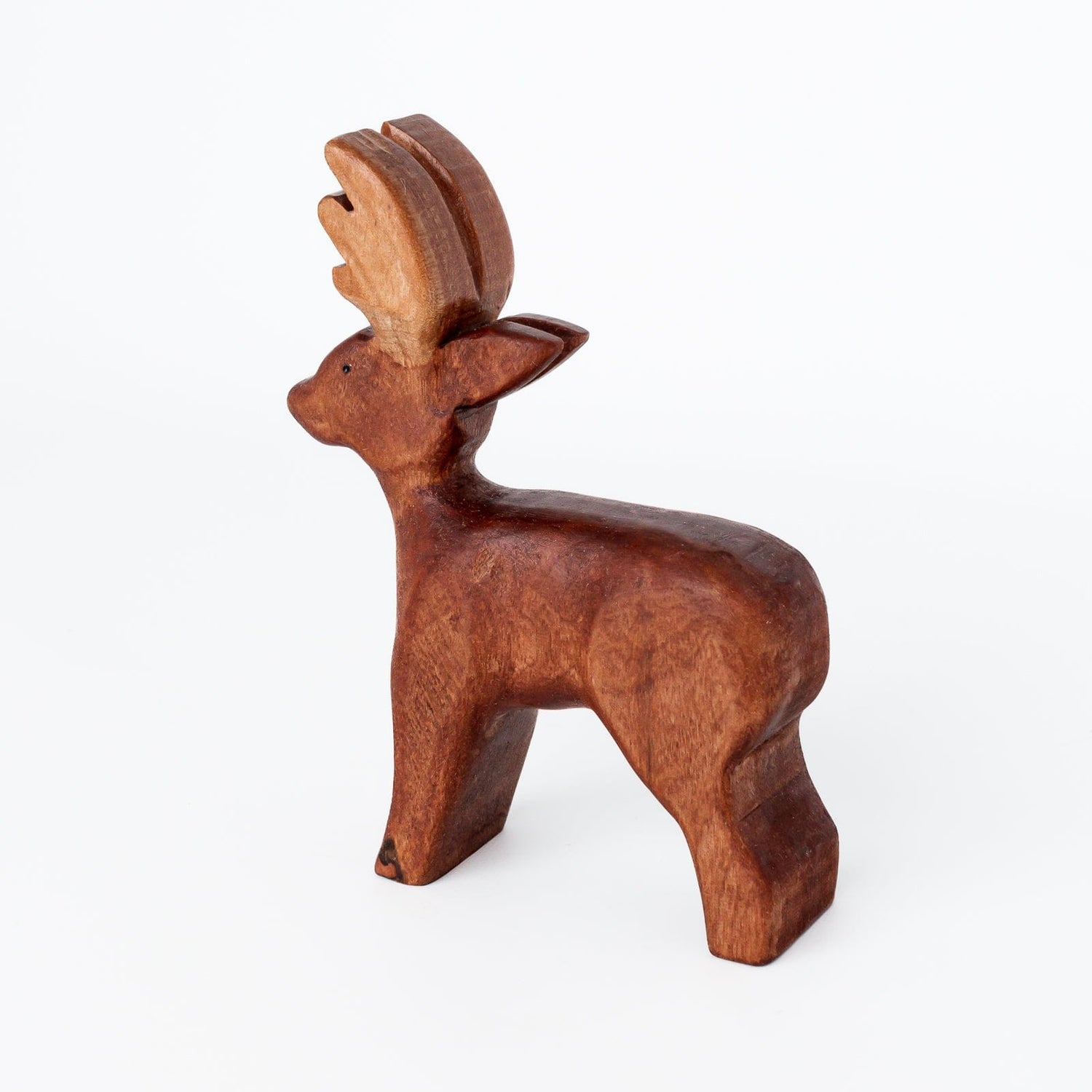 Bumbleberry Toys Wooden Animals "Stuart Stag" Wooden Animal Toy (Handmade in Canada)