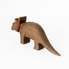 Bumbleberry Toys Wooden Animals "Tolkien Triceratops" Wooden Dinosaur Toy (Handmade in Canada)