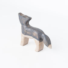 Bumbleberry Toys Wooden Animals "Walter Wolf" Wooden Animal Toy (Handmade in Canada)