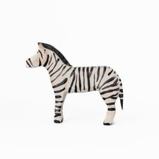 Bumbleberry Toys Wooden Animals "Zachary Zebra" Wooden Animal Toy (Handmade in Canada)