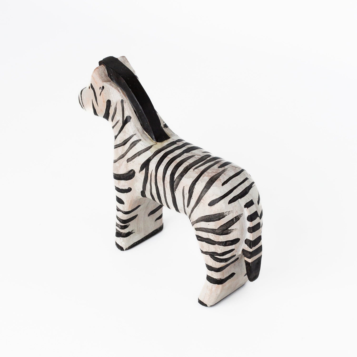 Bumbleberry Toys Wooden Animals "Zachary Zebra" Wooden Animal Toy (Handmade in Canada)