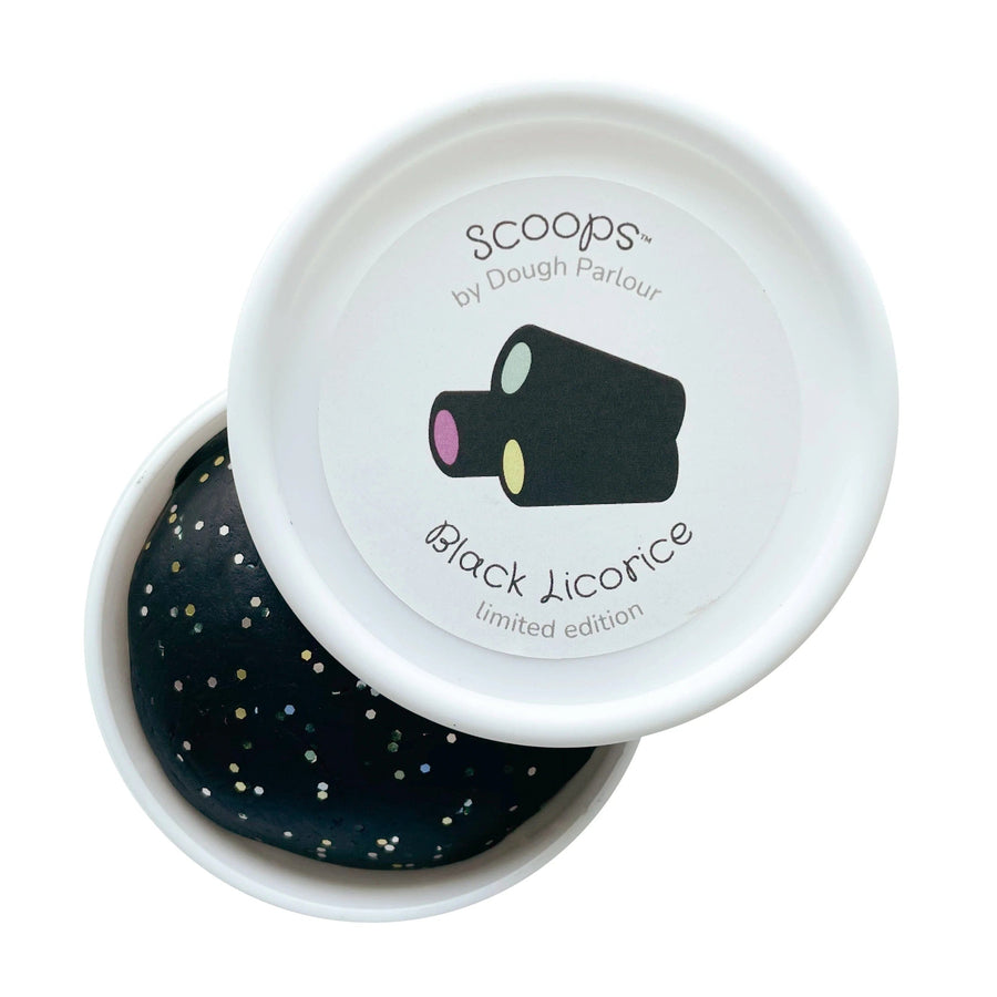 Dough Parlour Sensory Play Limited Edition Black Licorice Glitter Dough (Made in Canada)