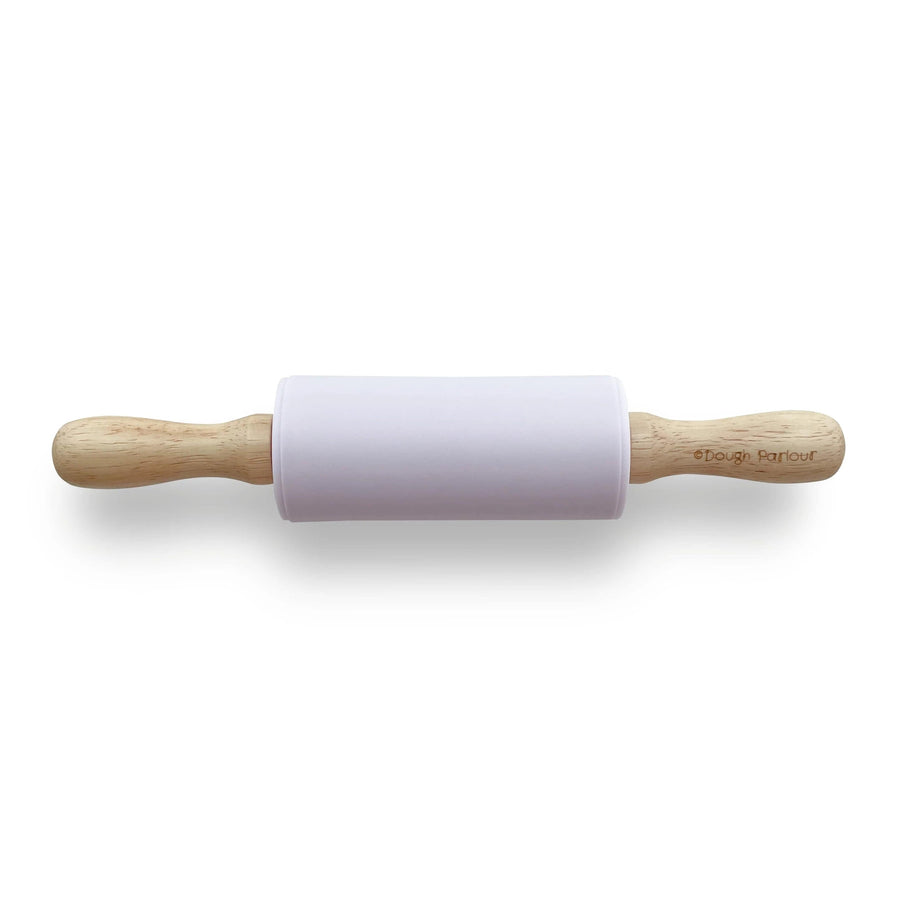 Dough Parlour Sensory Play Premium Silicone Rolling Pin (Made in Canada) - Lilac Premium Silicone Rolling Pin (Lilac) | Children's Rolling Pin