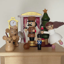 Wooden Nutcracker Holiday Music Box