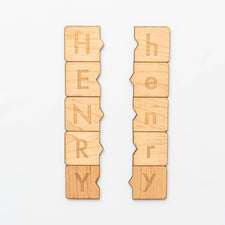 Gladfolk Educational Wooden Alphabet Puzzle & Letter Matching Game