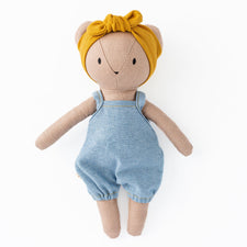 Huggabeau Soft Toys Huggabeau Clothing Set - Blue Harem Romper Huggabeau Sandy Bear in Blue Harem Romper