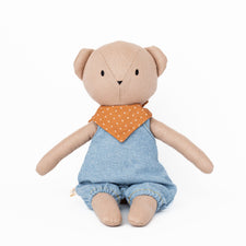 Huggabeau Soft Toys Huggabeau Clothing Set - Blue Harem Romper Huggabeau Sandy Bear in Blue Harem Romper