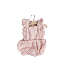 Huggabeau Soft Toys Huggabeau Clothing Set - Blush Pink Ruffly Bloomeralls Huggabeau Pink Ruffly Bloomeralls Clothing Set