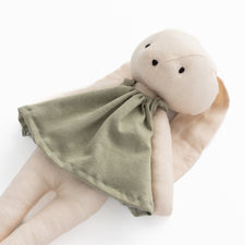 Huggabeau Soft Toys Huggabeau "Lumi" Bunny in Sage Green Dress (Handmade in Canada)