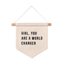 Imani Collective Décor Girl, You Are a World Changer Hang Sign