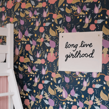 Imani Collective Décor "Long Live Girlhood" Organic Canvas Banner