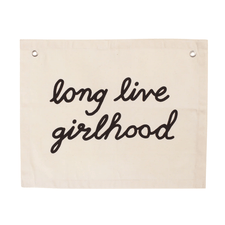 Imani Collective Décor "Long Live Girlhood" Organic Canvas Banner