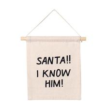 Imani Collective Décor Santa! I Know Him! Hang Sign