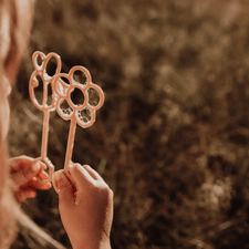 Kinfolk Pantry Sensory Play Flower Eco Bubble Wand