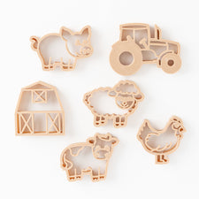 Kinfolk Pantry Sensory Play Mini Farm Animal Set (Biodegradable Play Dough Cutters)