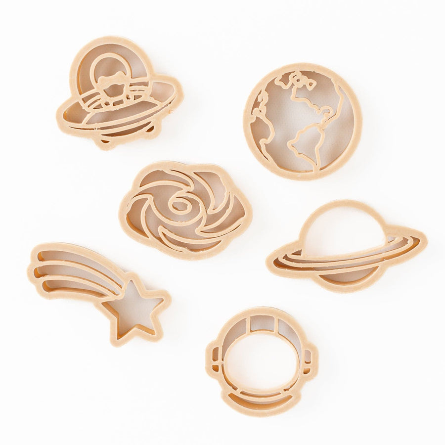 Kinfolk Pantry Sensory Play Mini Outer Space Eco Cutter Set (Biodegradable Play Dough Cutters)