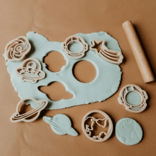 Kinfolk Pantry Sensory Play Mini Outer Space Eco Cutter Set (Biodegradable Play Dough Cutters)