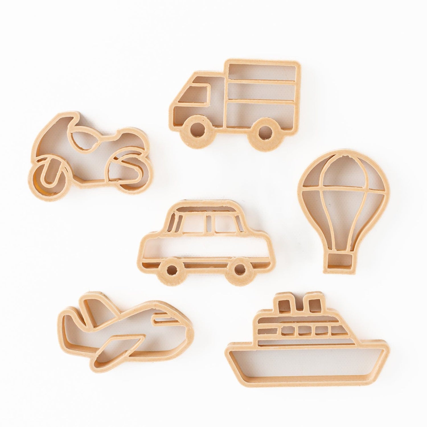 Kinfolk Pantry Sensory Play Mini Transportation Eco Cutter Set (Biodegradable Play Dough Cutters)