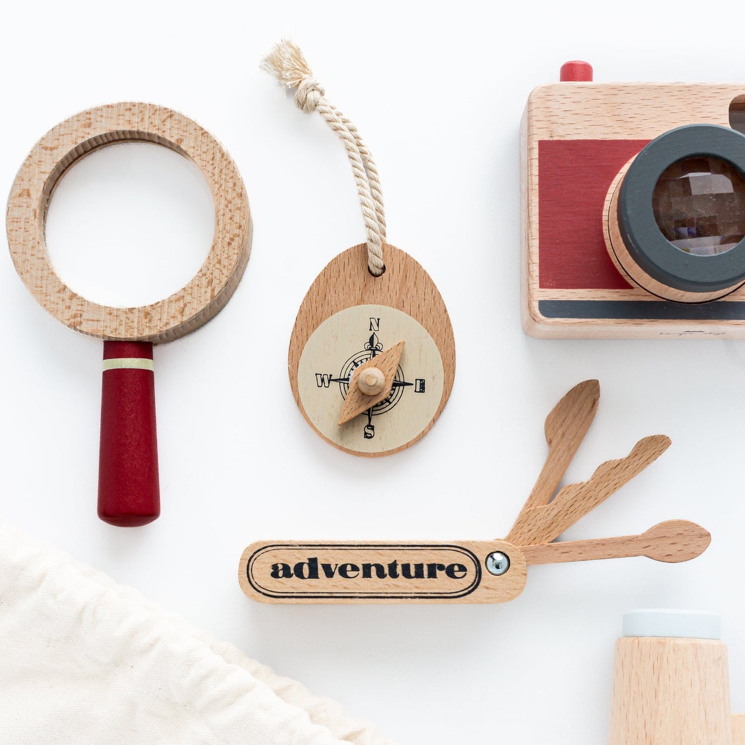 Konges Slojd Pretend Play Wooden Adventure Set Wooden Tool Box Set | Wooden Tool Box Kit