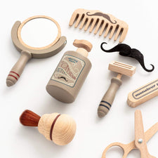 Konges Slojd Pretend Play Wooden Barber Set