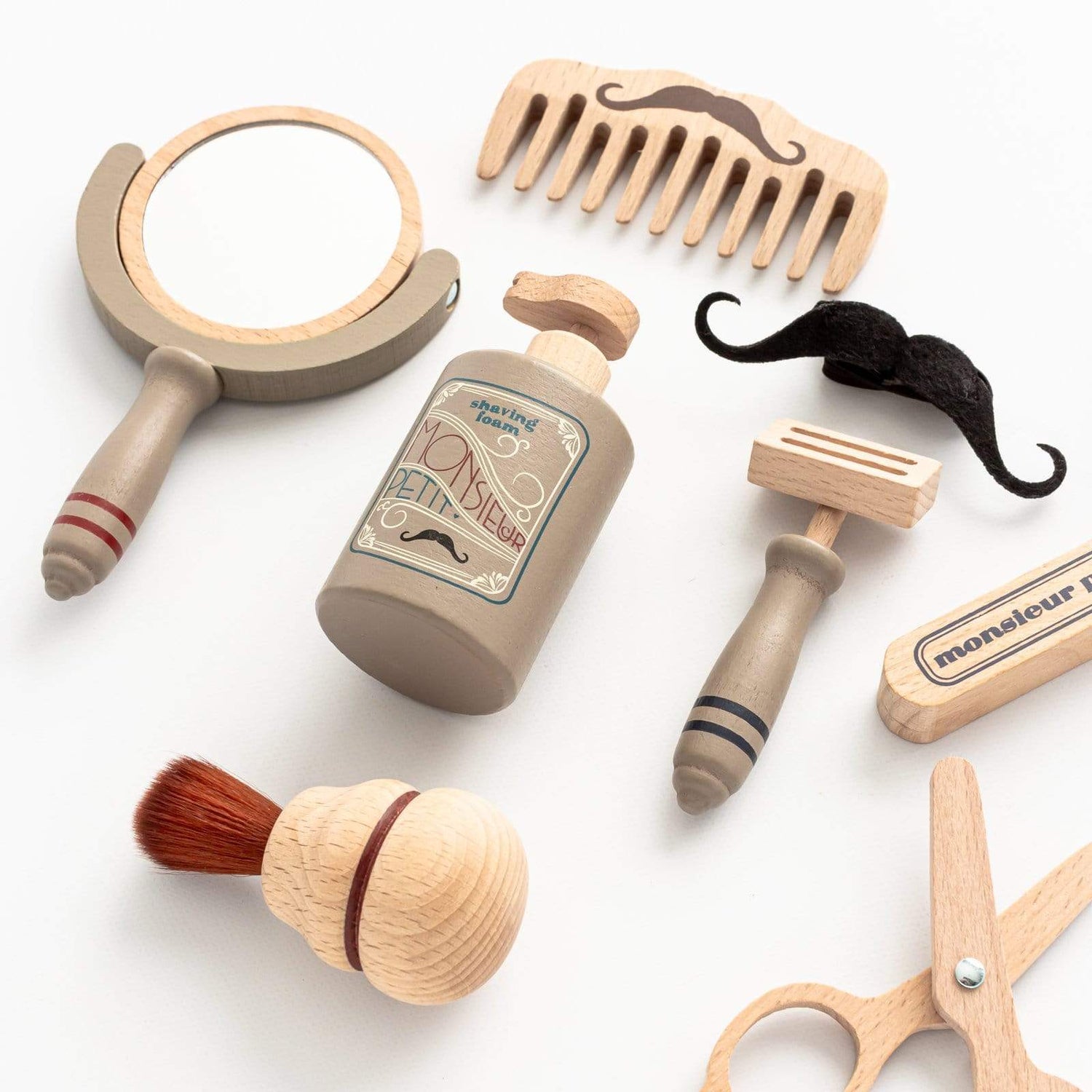 Konges Slojd Pretend Play Wooden Barber Set