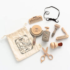 Konges Slojd Pretend Play Wooden Barber Set