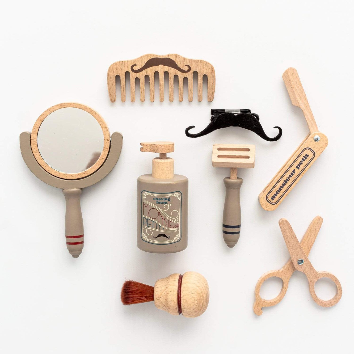 Konges Slojd Pretend Play Wooden Barber Set