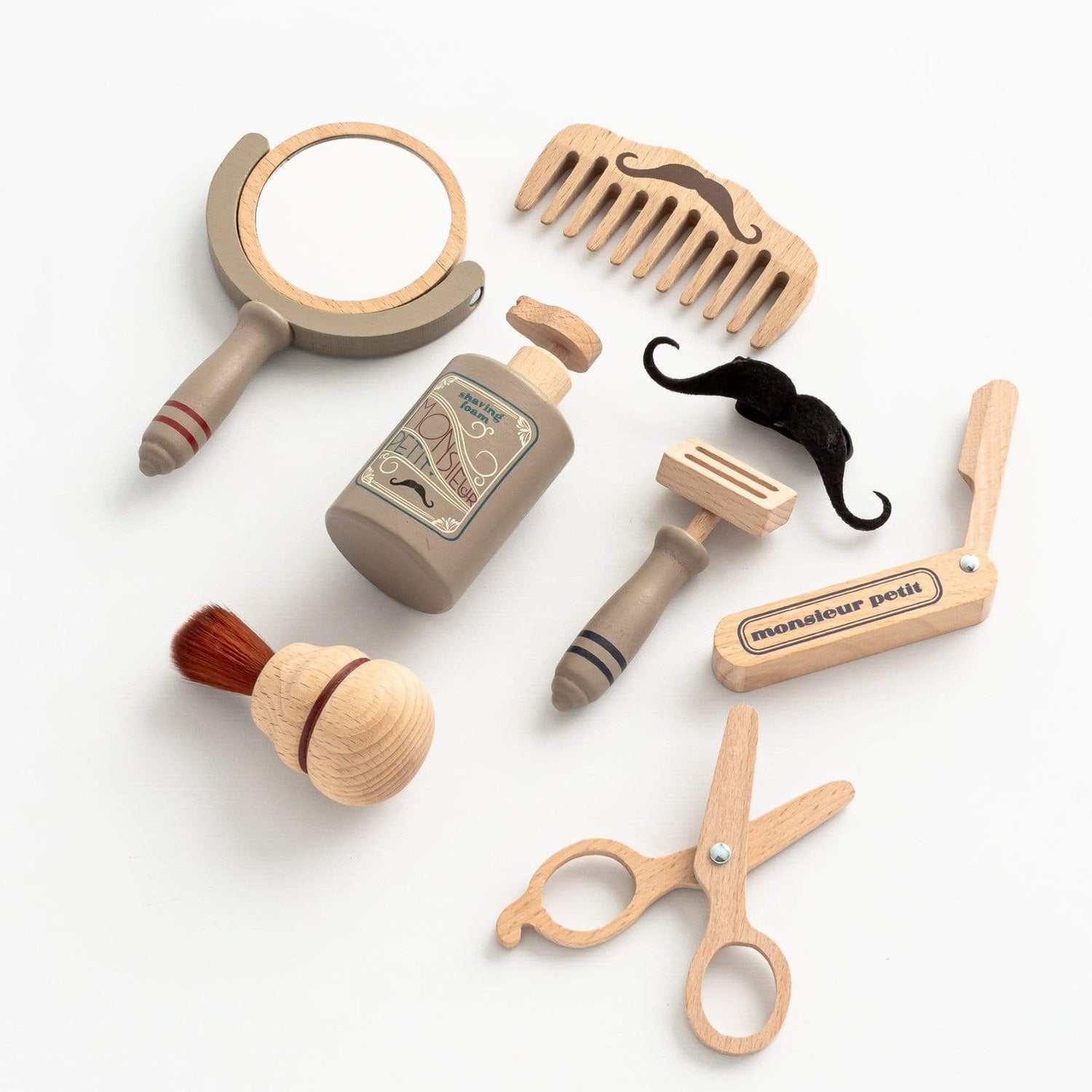 Wooden Barber Set Toy Barber Set The Playful Peacock