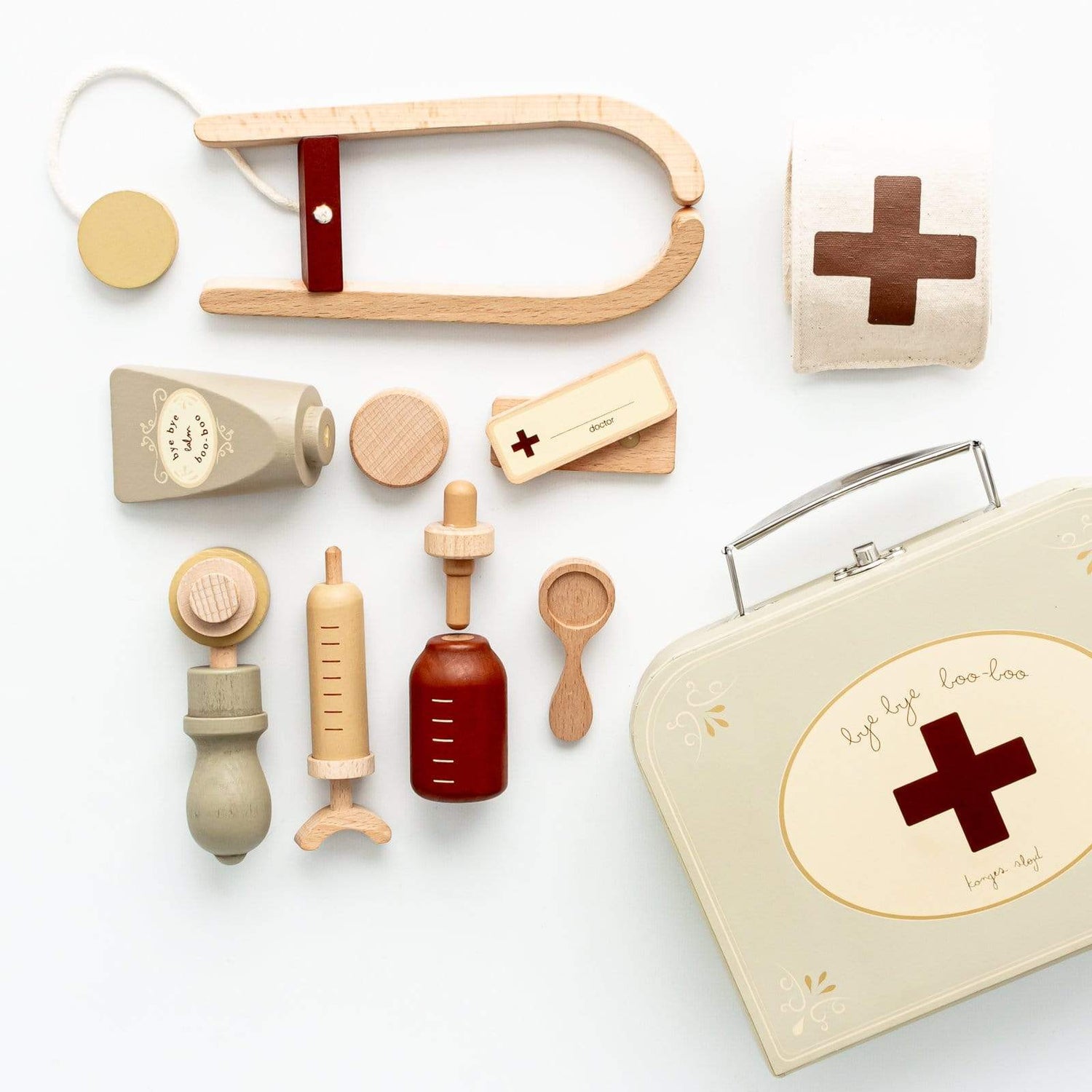 Konges Slojd Pretend Play Wooden Doctor Set