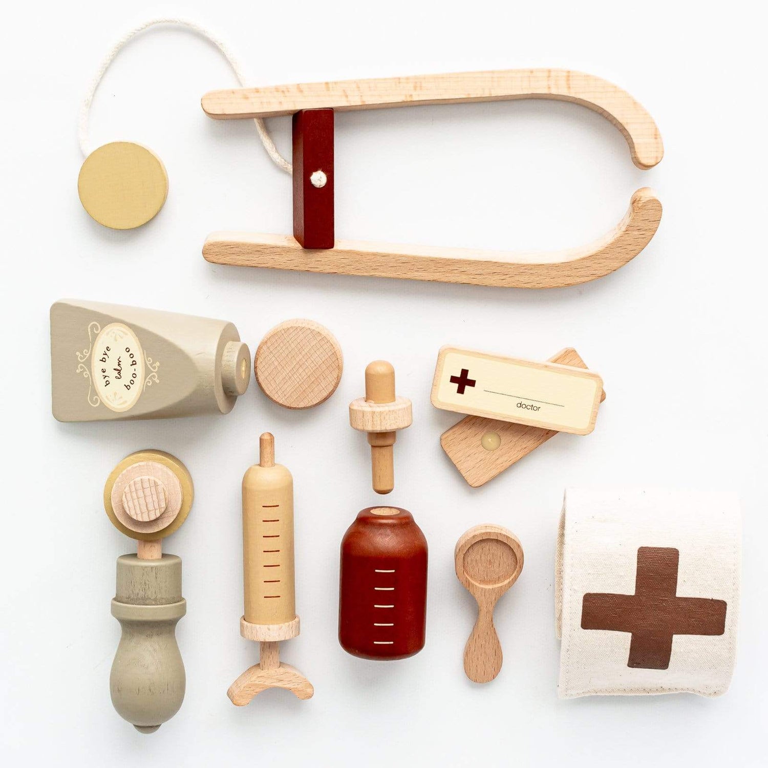 Konges Slojd Pretend Play Wooden Doctor Set