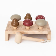 Konges Slojd Pretend Play Wooden Mushroom Hammer Board Wooden Doctor Set | Wooden Doctors Kit