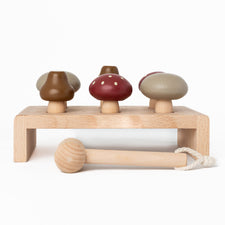 Konges Slojd Pretend Play Wooden Mushroom Hammer Board Wooden Doctor Set | Wooden Doctors Kit