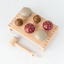 Konges Slojd Pretend Play Wooden Mushroom Hammer Board Wooden Doctor Set | Wooden Doctors Kit