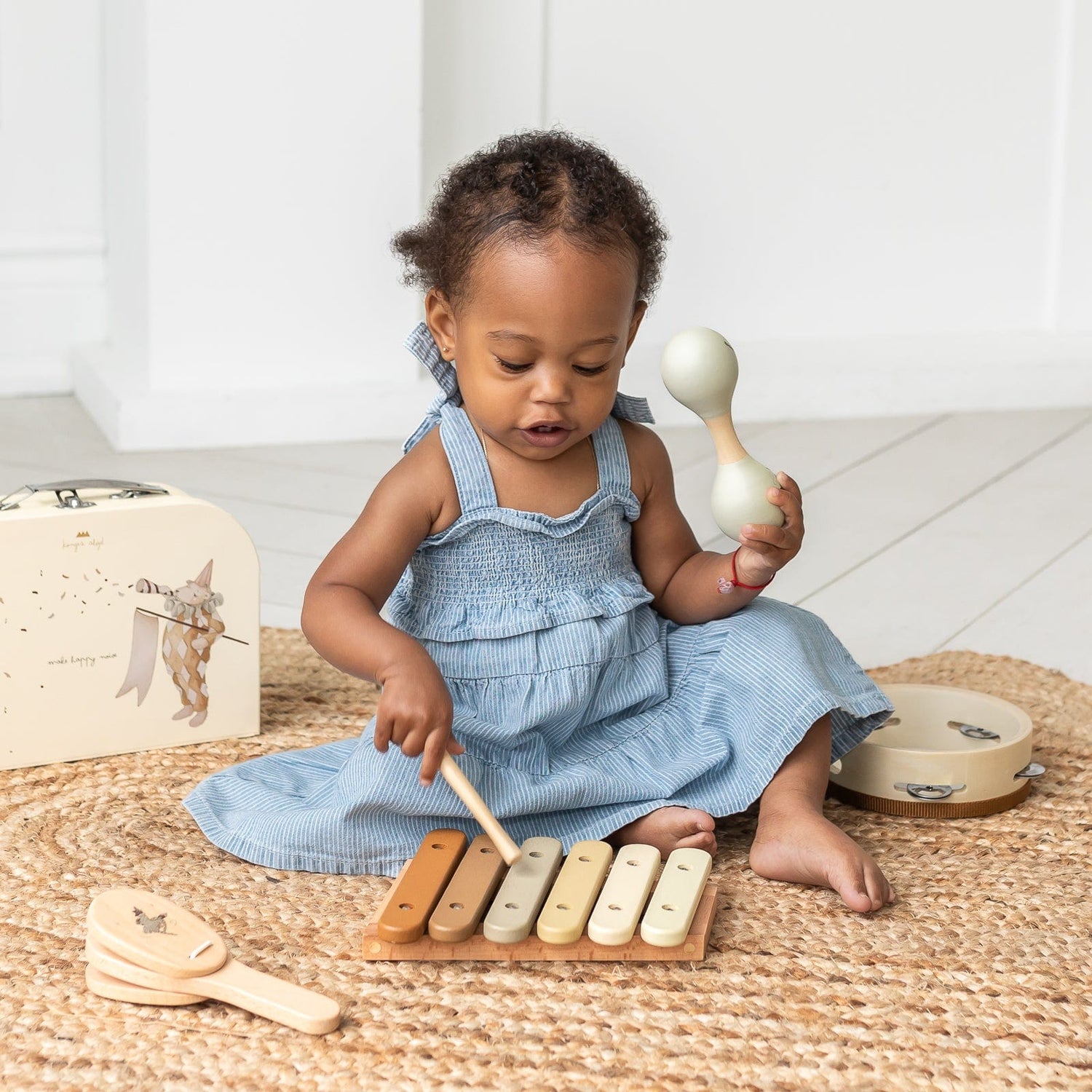 Konges Slojd Pretend Play Wooden Music Set