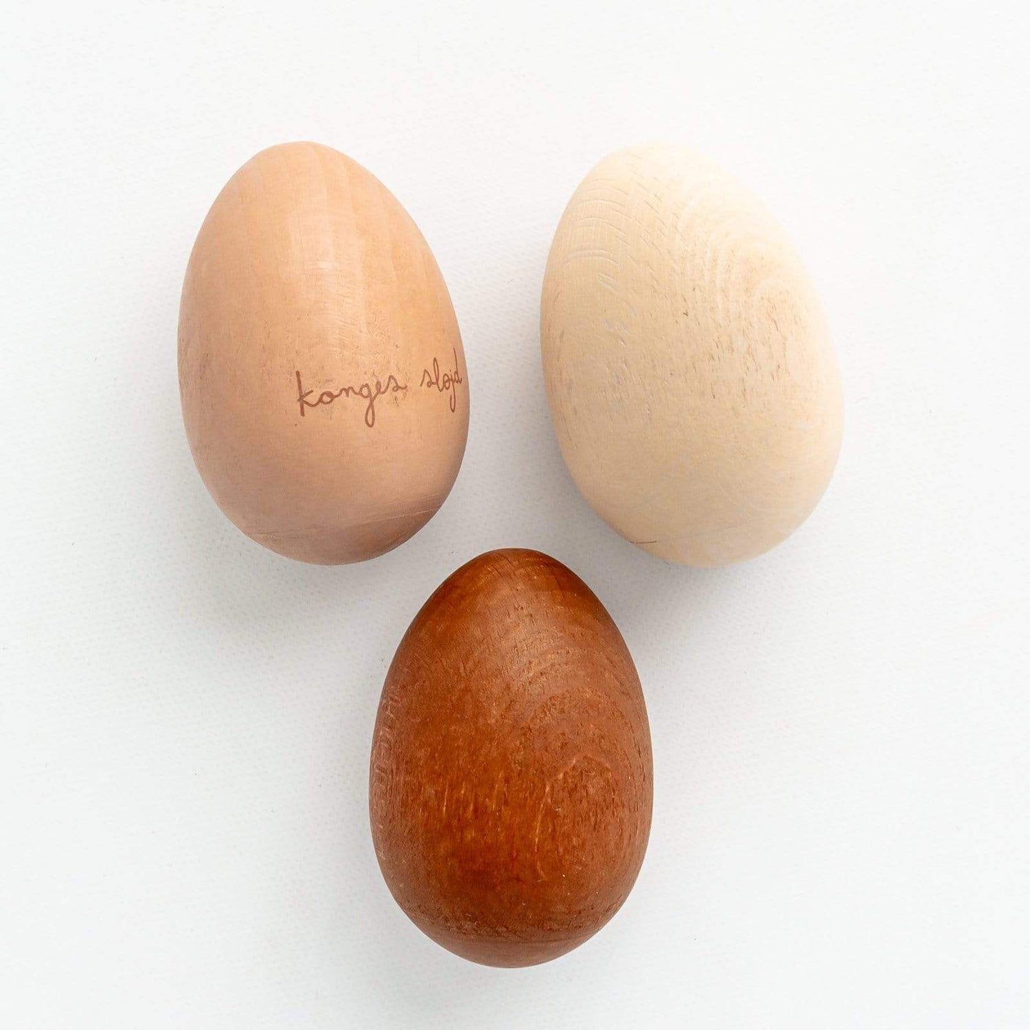 Wooden Rattle Eggs (Set Of 3) | Rattle Eggs