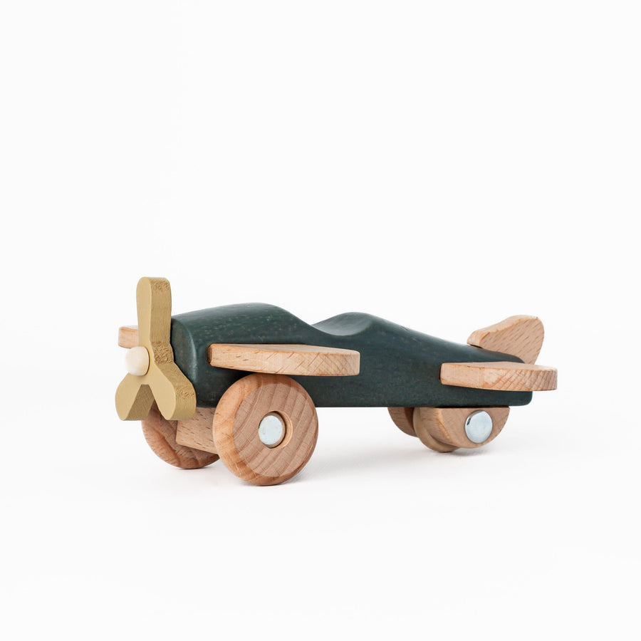 Konges Slojd Things That GO Wooden Toy Airplane Wooden Toy Police Car | Toy Police Car