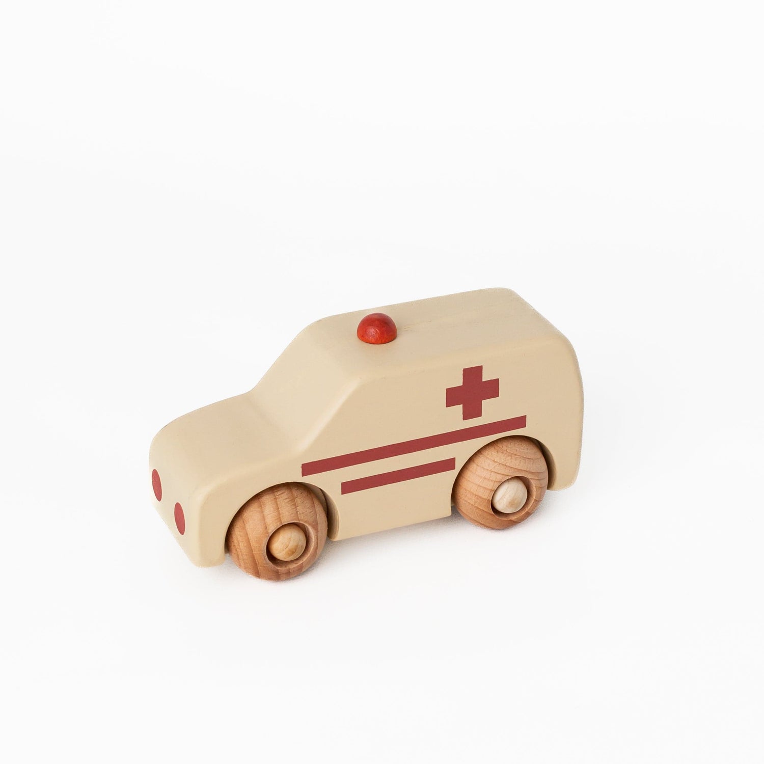 Konges Slojd Things That GO Wooden Toy Ambulance Wooden Toy Ambulance | Toy Ambulance Vehicle