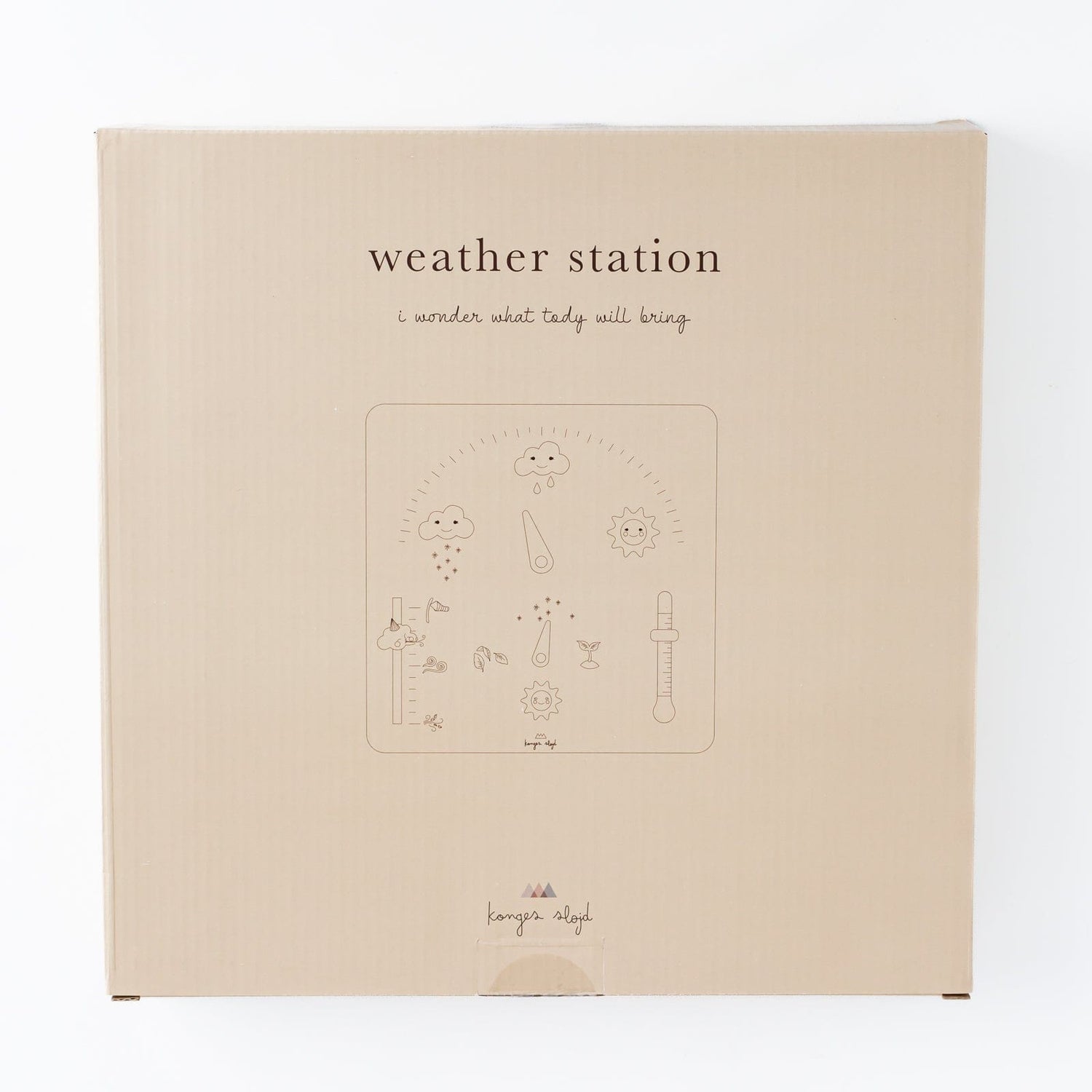 Konges Slojd Pretend Play Wooden Weather Station Board Wooden Weather Station | Wooden Weather Board