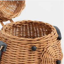 Meri Meri Dress Up Play & Accessories Woven Rattan Bear Bag