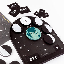 Moon Picnic Educational Wooden Moon Phase Calendar
