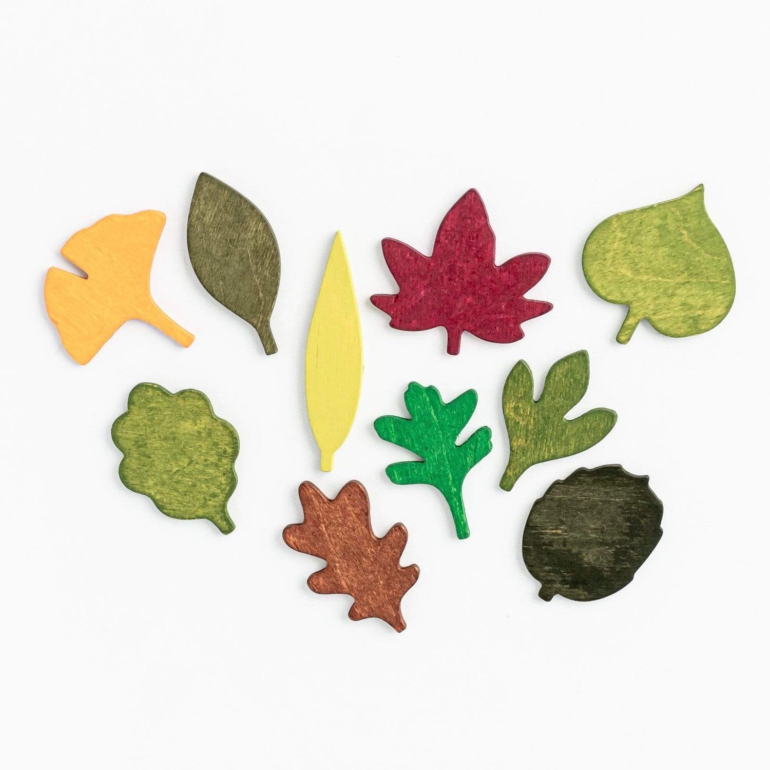 Moon Picnic Wooden Toys Woodland Leaves Set