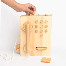 Handmade Wooden Pay Phone | Wooden Toy Phone