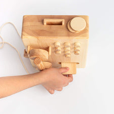 Nashe Derevce Pretend Play Handmade Wooden Pay Phone (NEW Version)
