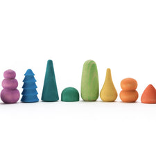 Ocamora Pretend Play Ocamora 10pc Bonsai Trees Set (Rainbow)