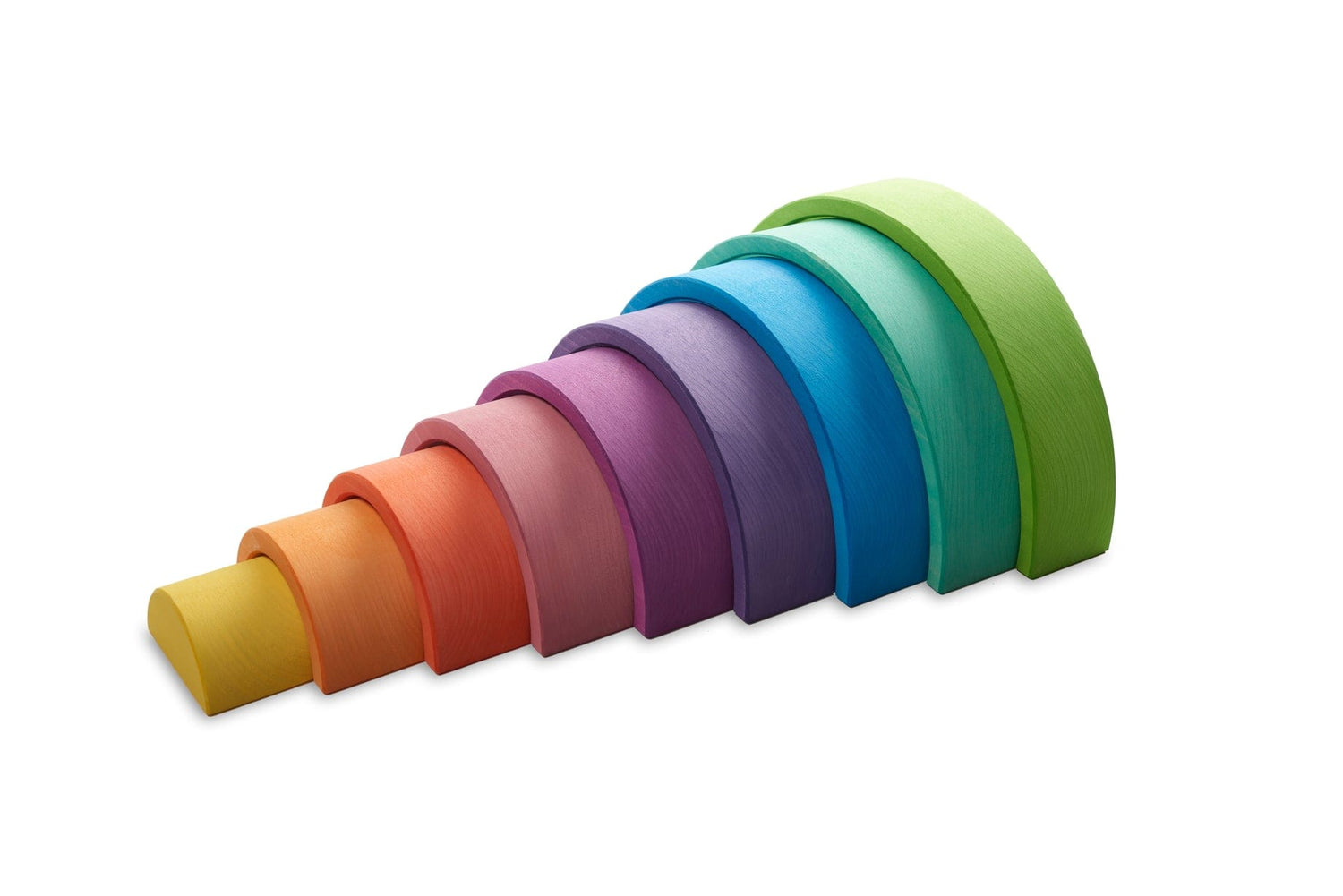 Ocamora Building & Stacking Ocamora 9pc Nesting Rainbow (Green)