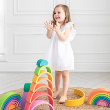 Ocamora Building & Stacking Ocamora 9pc Nesting Rainbow (Orange)