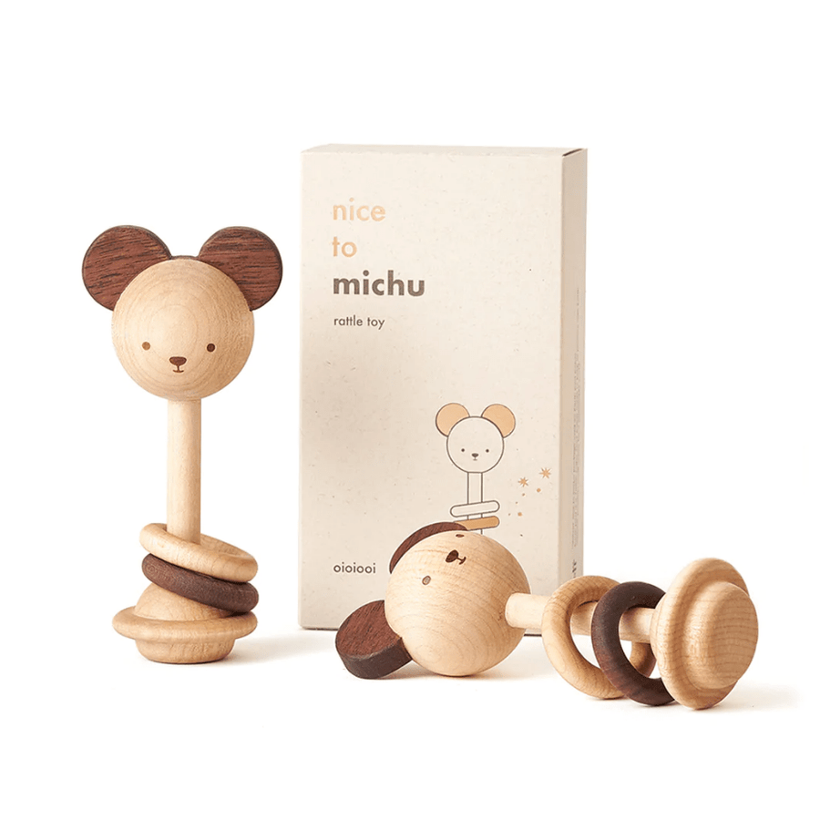 Oioiooi Nice to Michu Baby Rattle